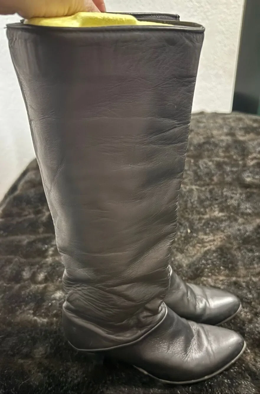 Frye Vintage Shoes - Black butter soft Knee High Leather Boots 8 M